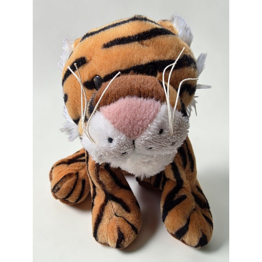 Ganz Webkinz Tiger Plush Stuffed Animal Orange Black Striped HM166 W Logo 2005